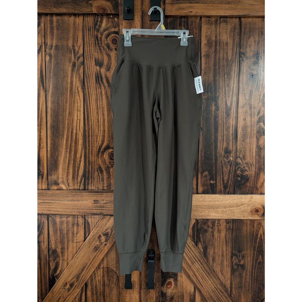 NWT Old Navy womens XS olive green high waist jogger powersoft